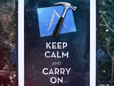 Dribbble - Keep Calm Xcode by Michael Flarup #apple #carry #and #xcode #calm #keep #typography