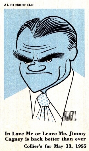 Today's Inspiration #cagney #hirschfeld #al #jimmy #illustration #50s