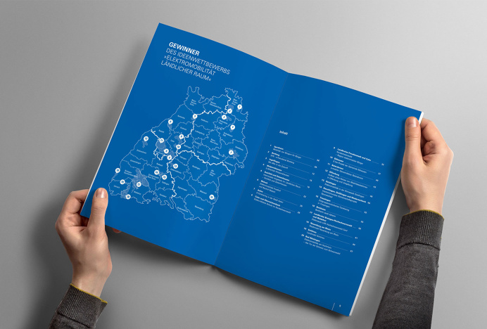 Modellprojekte Elektromobilität Ländlicher Raum — Südsolutions Layout, Editorial, Map, Magazine