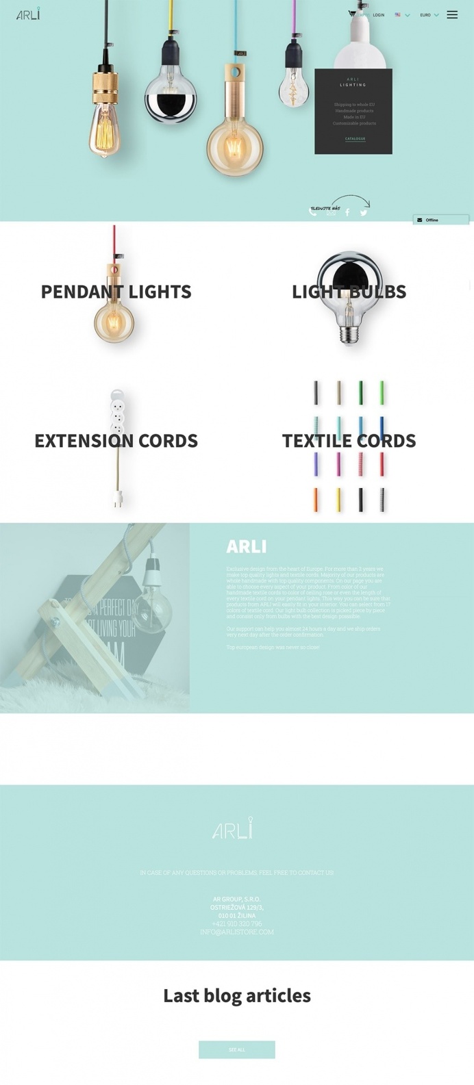 ARLI store - Mindsparkle Mag - ARLI makes exclusive design from the heart of Europe. For more than 2 years they make top quality lights and
