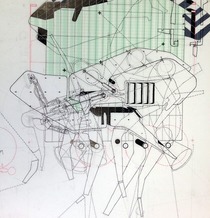 Fleas and surface applicants Progress study for new drawing...