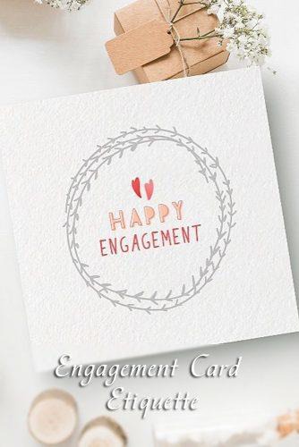engagement wishes card etiquette
