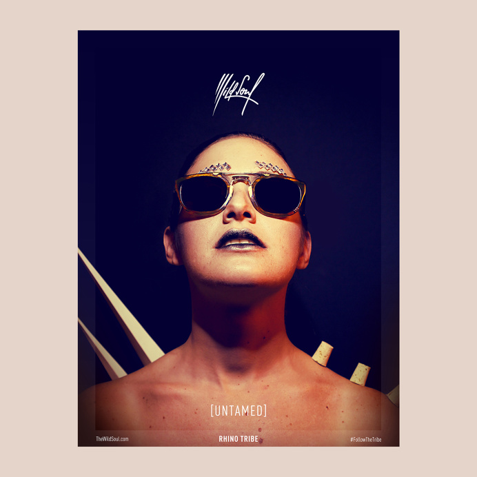 #poster #paper #wild #rhino #sunglasses