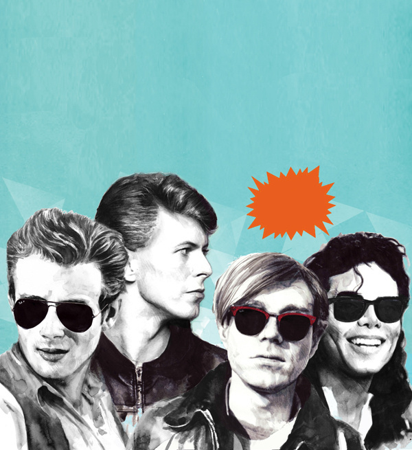 H Magazine / Ray Ban on Behance #glasses #pop #design #ban #ray #culture #illustration