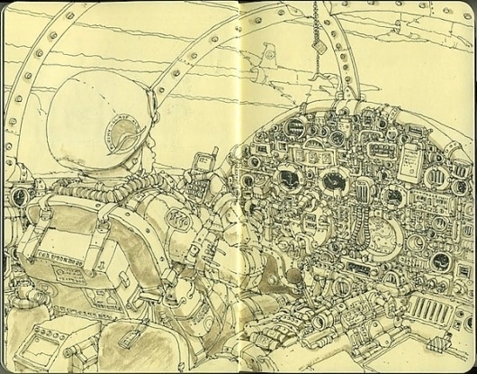 Moleskine Sketches by Mattias Adolfsson | Best Bookmarks #moleskine #sketch
