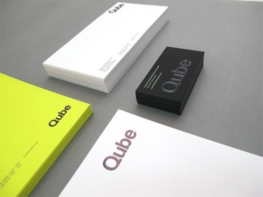 Qube Studio Business Card - FPO: For Print Only #branding #print #design #graphic #identity