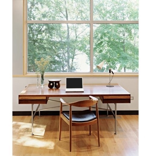 desk #sharp #handcrafted #modern #edges #clean #wood #desk #window #light