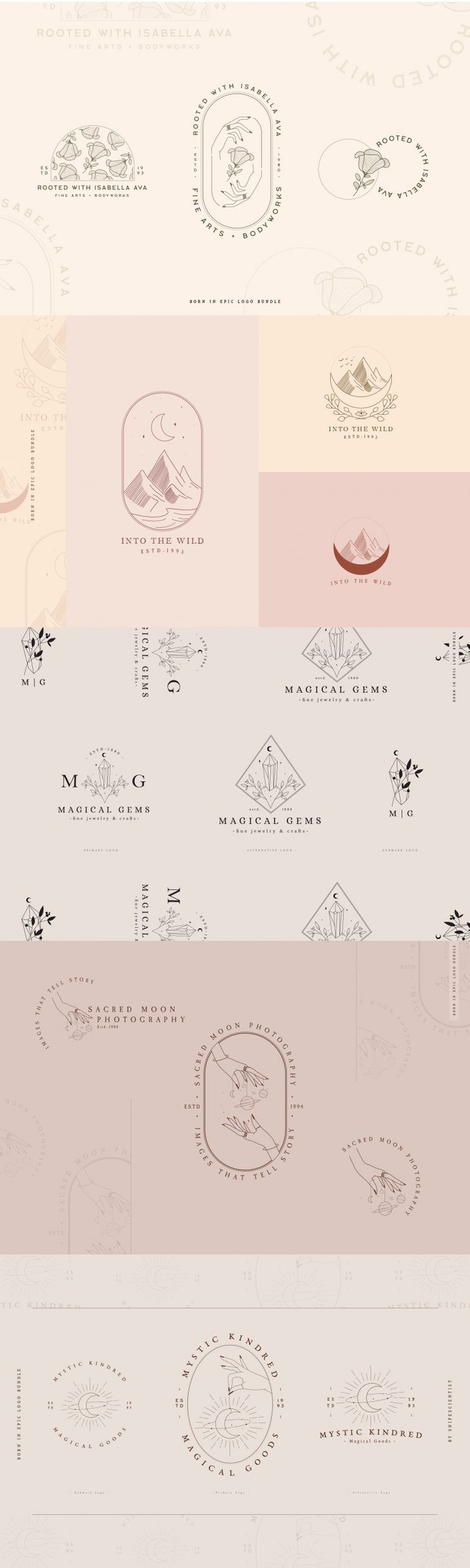 Born in Epic Logo Templates