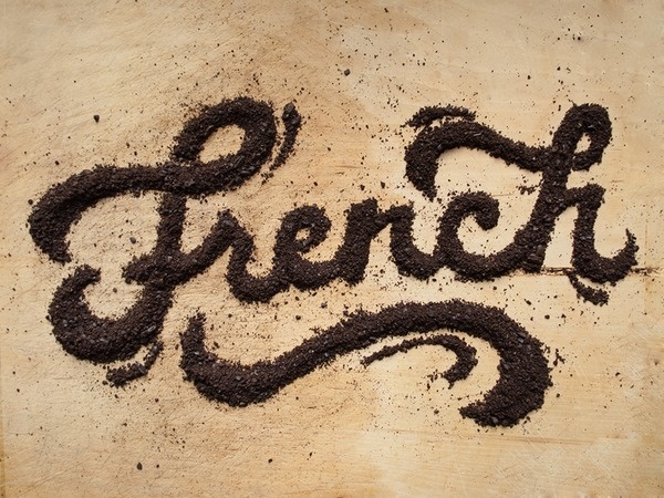 french full Beautiful Typography Inspiration Made With Spices & Herbs #lettering #design #hand #typography