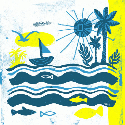 natewilliams_MardelSur_07 #illustration #texture