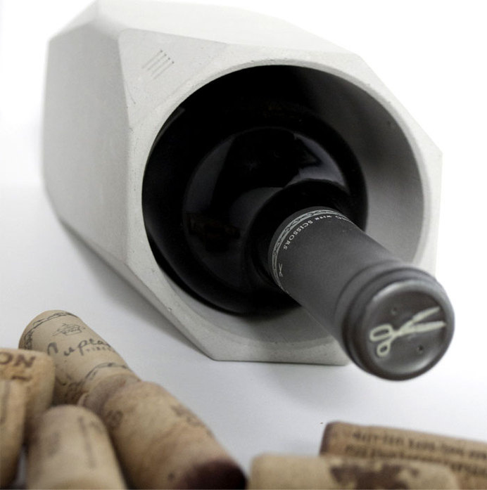 Concrete Wine Cooler by Francisco Corvi concrete wine cooler 1 #concrete #cooler #design #wine #product