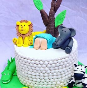 Baby announcement cakes