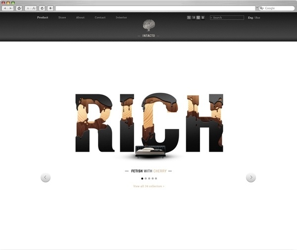 Intacto on the Behance Network #type #web #typography
