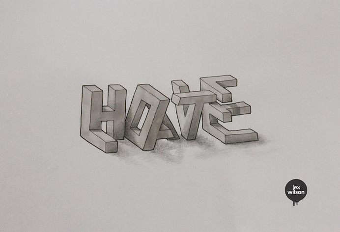 Amazing 3D Typography by Lex Wilson