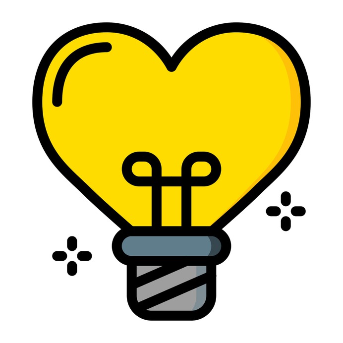 See more icon inspiration related to idea, love, like, bulb, love and romance, invention, valentines day, heart shaped, romantic, electronics, heart, light bulb, shapes and technology on Flaticon.