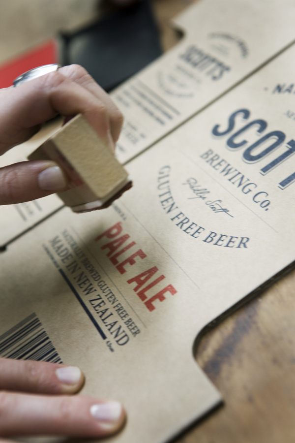 mcmillianfurlow: By Penny Dombroski. | MyFonts #packaging #beer #ale #typography