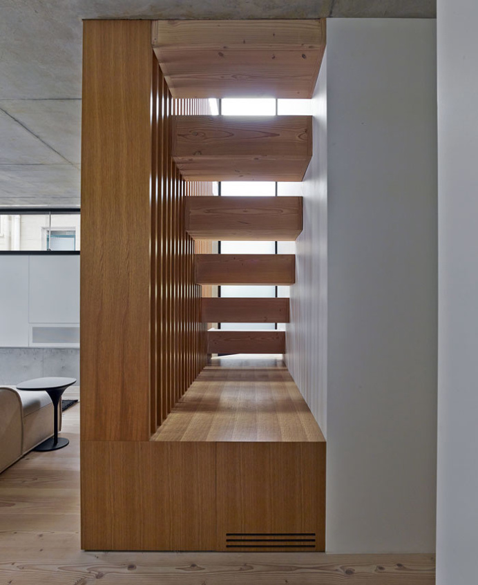 Two Storey Concrete and Timber Frame House - #stairs, #staircase, #stairway, architecture, stairs