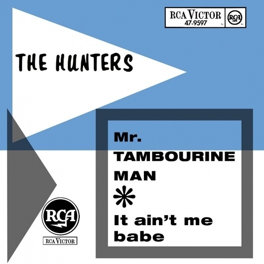 Yesterdays Gold: The Hunters (NL) - The singles #album #design #cover #minimal #typography