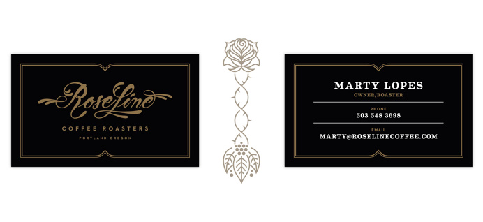 jolby, coffee, roseline, package, bag, rose, business card
