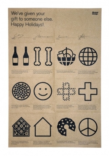 The CANADIAN DESIGN RESOURCE » 2011 Xmas Card #graphics #iconography #pictograms