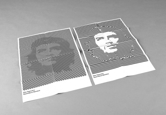 Holger Huber — Graphic Design #illusion #blackwhite #guevara #che #illustration #poster