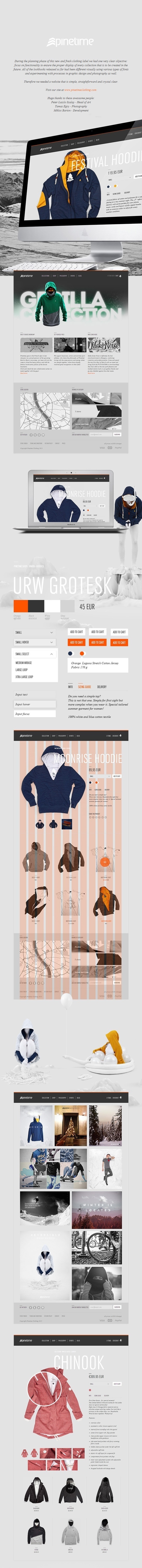 Pinetime Clothing Webdesign #ui
