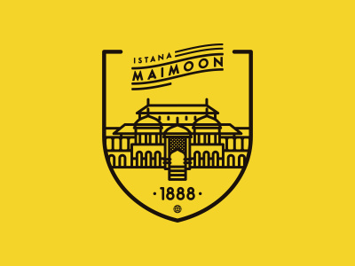 istana maimoon #palace #malay #deli #medan #pictogram #design#graphicdesign #icon