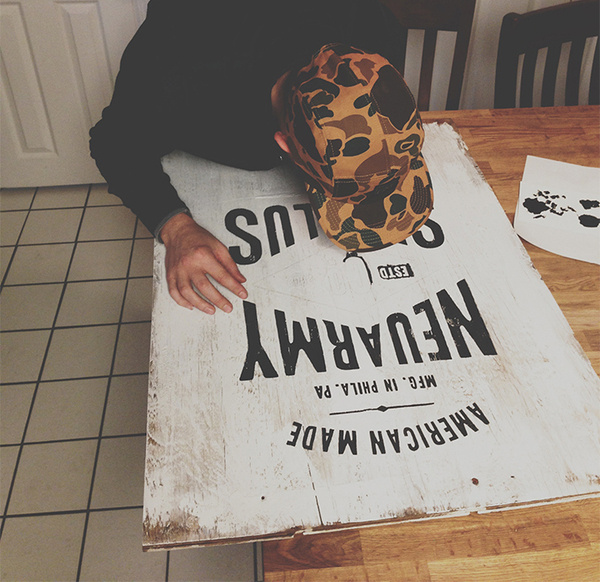 NeuarmySurplusCo_WoodSignage_0013_08 #painted #hand #neuarmy #typography