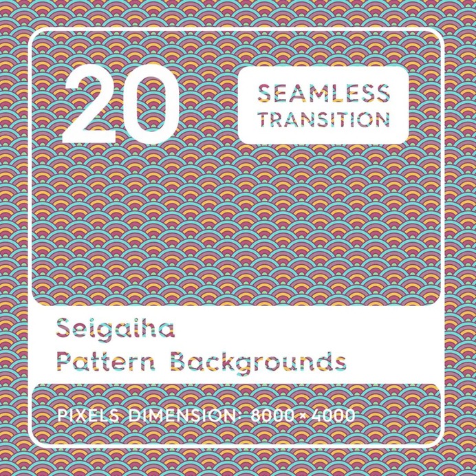 20 Seigaiha Background Textures. Seamless Pattern. #seigaiha #texture #pattern #backgrounds