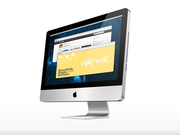Free iMac 27-Inch Mockup PSD