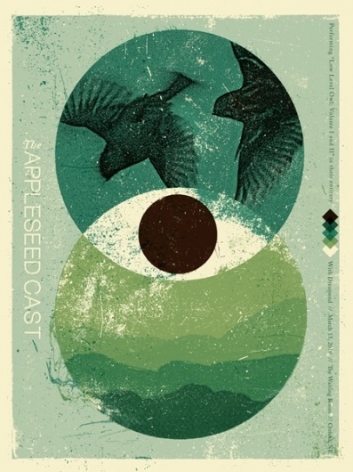Modern Gigposter Design: 100 Stunning Examples – Graphic design tutorials, freebies, & advice by working artists and designers. | GoMediaZine #silkscreen #poster