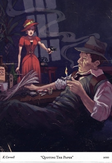 Bearskinrug, The Work Page #hardboiled #illustration