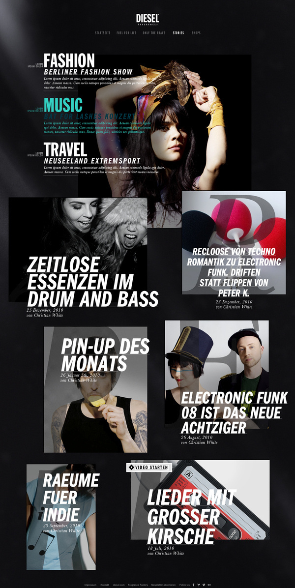 diesel #web #typography