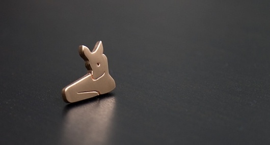 My Deer Identity on the Behance Network #deer #copper #pin #symbol #identity