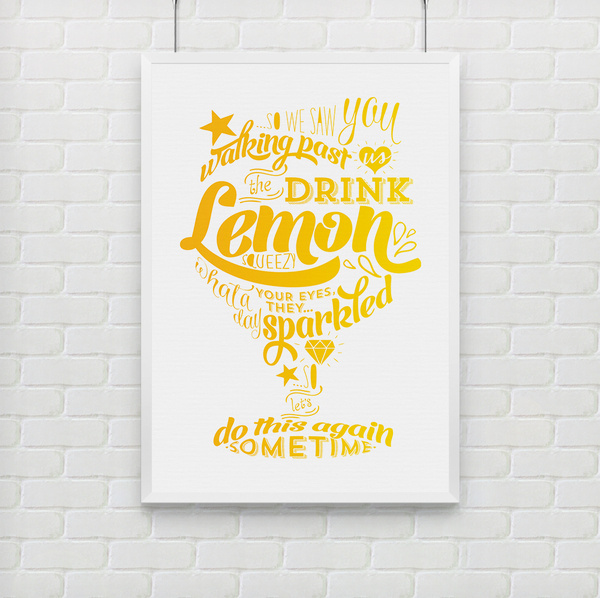 bezigncreative.com Lemon Squeezy bezigncreative.com #print #yellow #type #lemon #hand