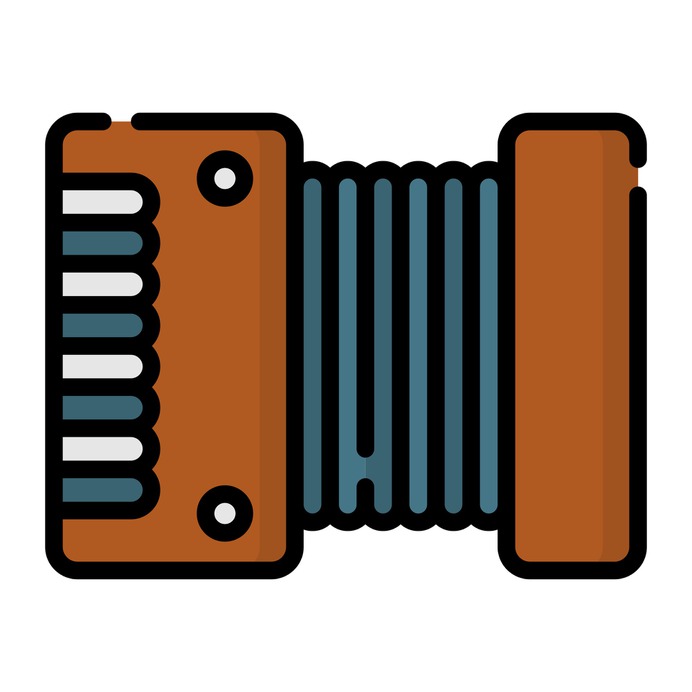 See more icon inspiration related to music and multimedia, harmonic, accordions, accordion, music instruments, music instrument, musical and music on Flaticon.