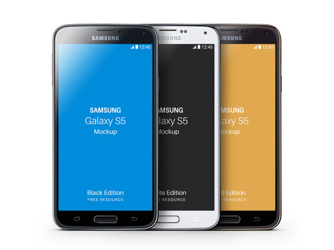 Free Samsung Galaxy S5 Mockup PSD