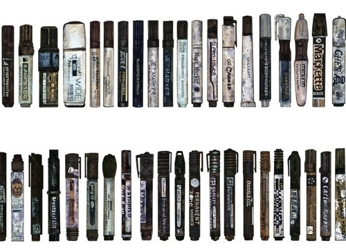 500 Marker Drawings - BOOOOOOOM! - CREATE * INSPIRE * COMMUNITY * ART * DESIGN * MUSIC * FILM * PHOTO * PROJECTS #markers #black #illustration #studio #poster #b