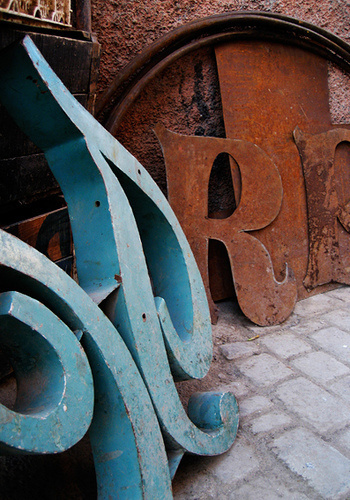 vintage letters
