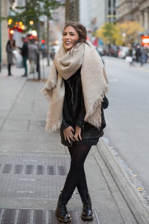 Worth seeing pictures of big winter scarf, Street fashion