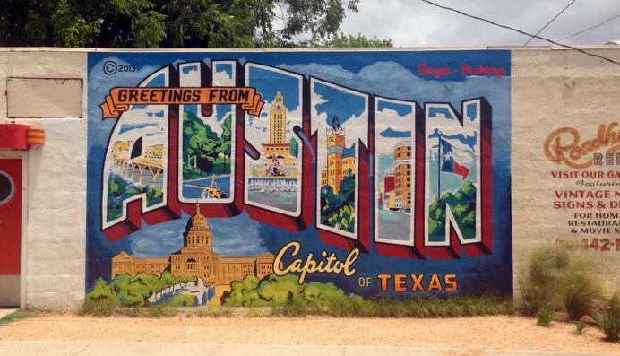 Greetings from Austin Mural