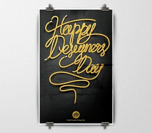 World Graphic Design Day on the Behance Network #poster #typography