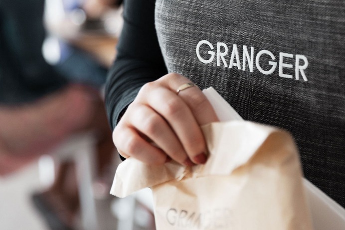 Granger Coffee Shop Identity - Mindsparkle Mag This beautiful identity project was designed by Mildred & Duck. #logo #packaging #identity #branding #design #color #photography #graphic #design #gallery #blog #project #mindsparkle #mag #beautiful #portfolio #designer