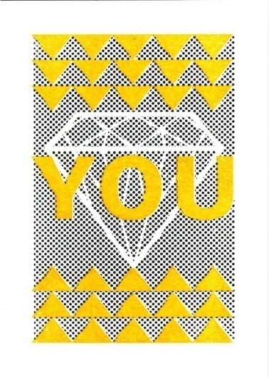 il_fullxfull.130720826.jpg 751×1051 pixels #yellow #diamond #design #screenprint