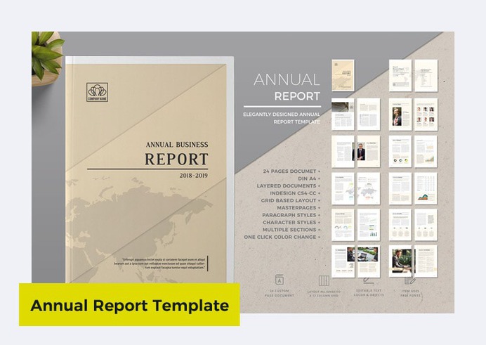 Business Annual Report Template by ThemeDevisers