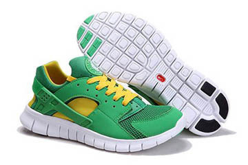 Nike Huarache Free 2012 Running Shoe Court Green White Tour Yellow Mens #shoe