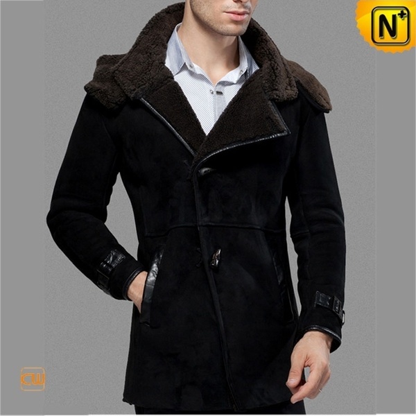 Black Sheepskin Shearling Jacket CW877132 #sheepskin #jacket #shearling