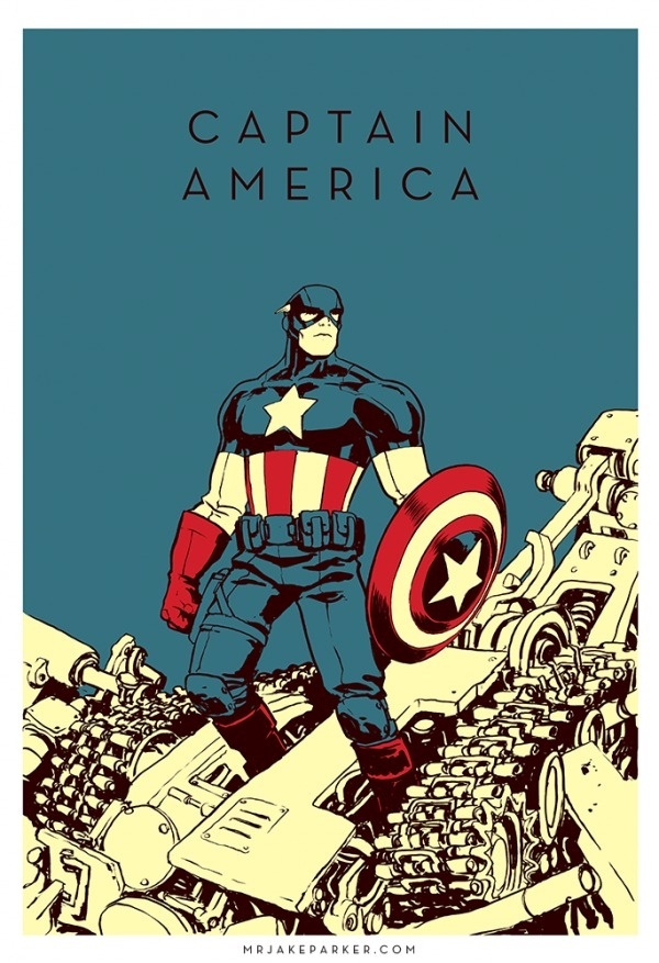 Spectacular Avengers Captain America #captain #avengers #illustration #minimal #america