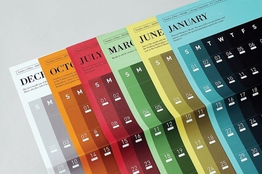 Predictions : Tim Wan : Graphic Design #calendar #typography