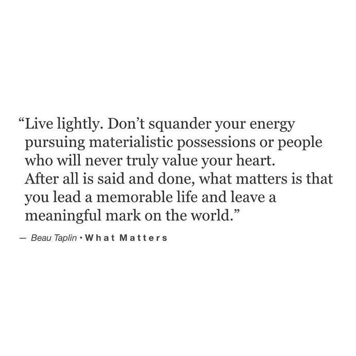 For a while now I've been practicing living my life in a space free of possessiveness and jealousy and my old habit of constantly comparing